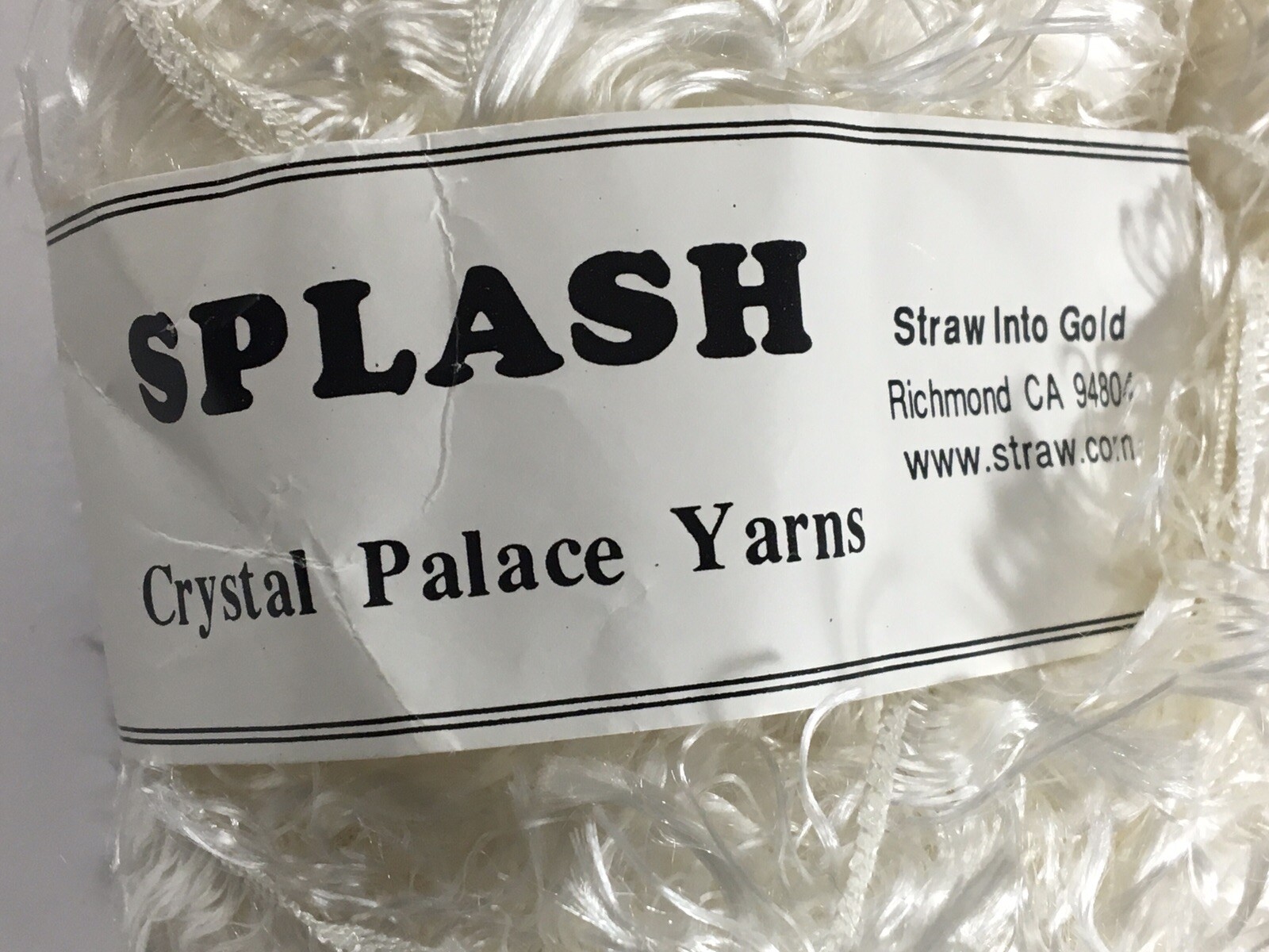 Crystal Palace Yarns Splash Eyelash Yarn 100gr 85yds White eBay
