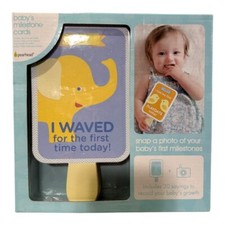 Pearhead Baby's Milestone Cards Photo Prop Sharing Pictures Baby Book