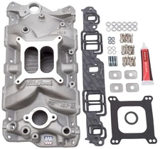 EDELBROCK SBC PERFORMER EPS INTAKE MANIFOLD INSTALL KIT,GASKETS,BOLTS,STUD,CHEVY