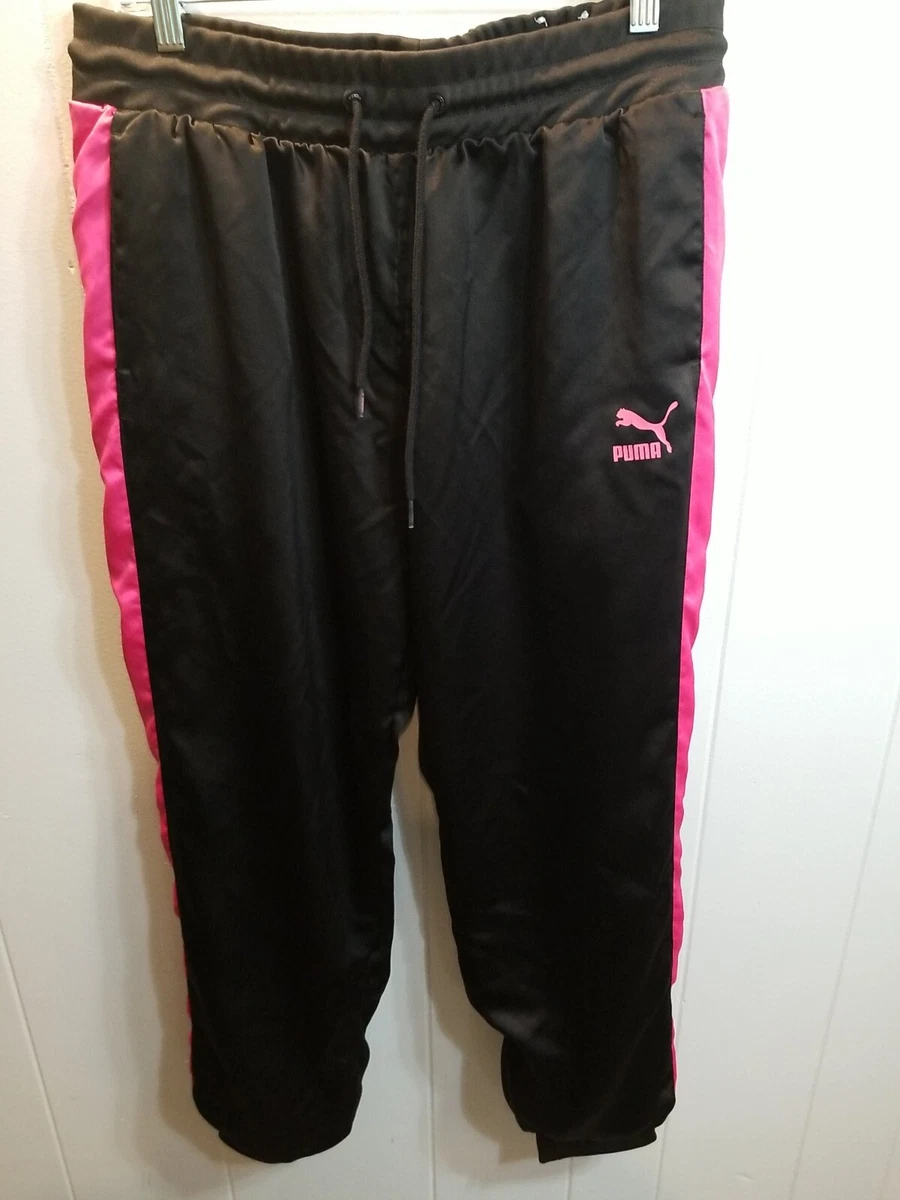 Puma pink track pants sales