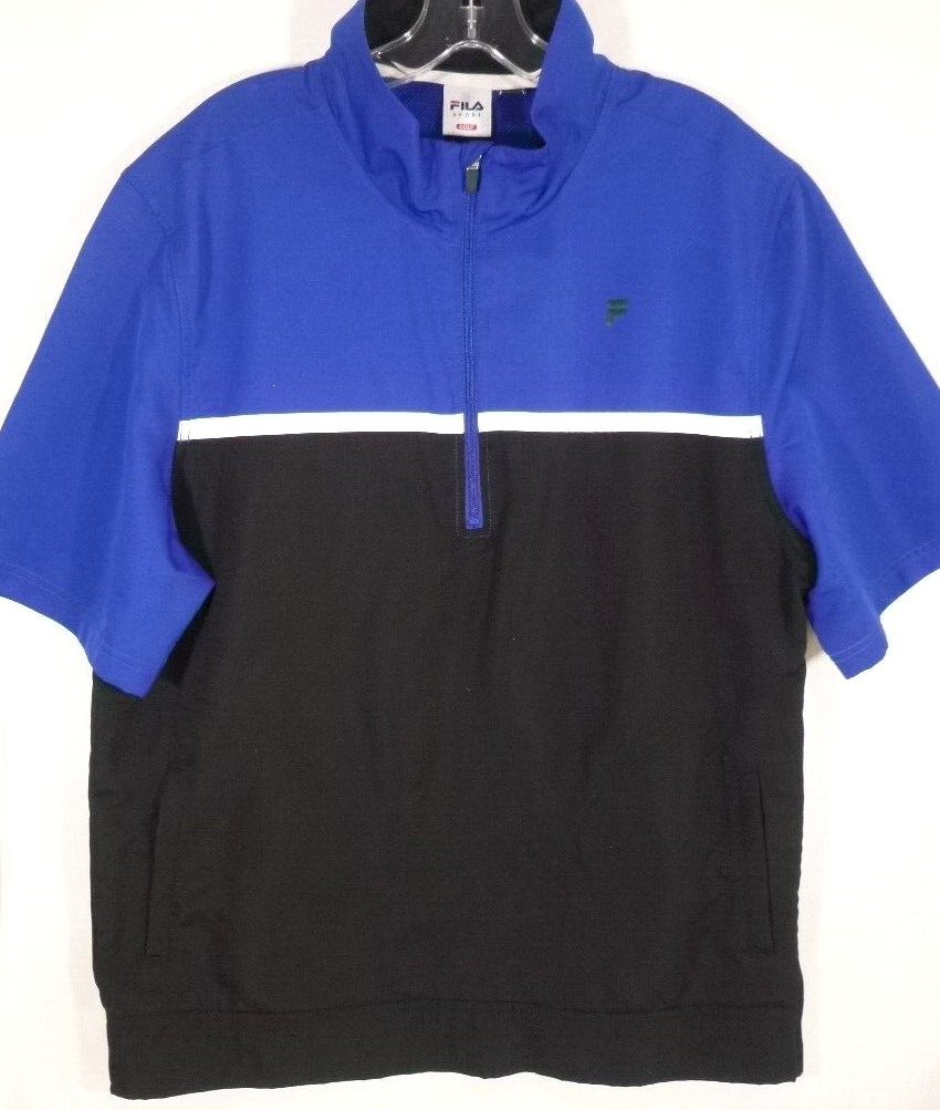 FILA Sport Giacca a vento pullover manica corta uomo grande 1 4 zip