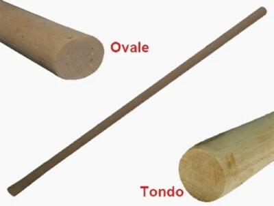 MANICO IN FAGGIO PER ZAPPA TONDO E OVALE VARIE MISURE FINITURA NATURALE 24304V