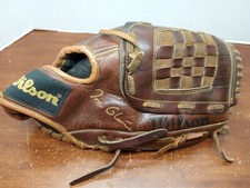 Wilson A2791 12" Tom Glavine Leather Baseball Glove for Right-Handed Thrower