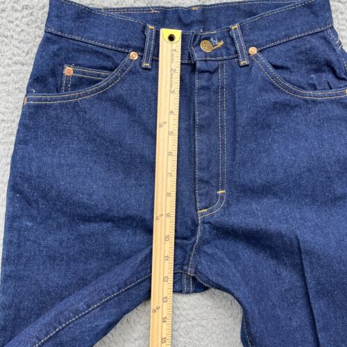 VTG 70s Lee Riders Mom Jeans Womens 11 Dark Wash Straight Union USA Deadstock - Picture 12 of 18