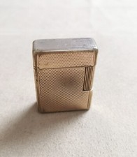 S.T. Dupont - E4HK82 Vintage Gas Lighter Working Gold Plated Used Condition