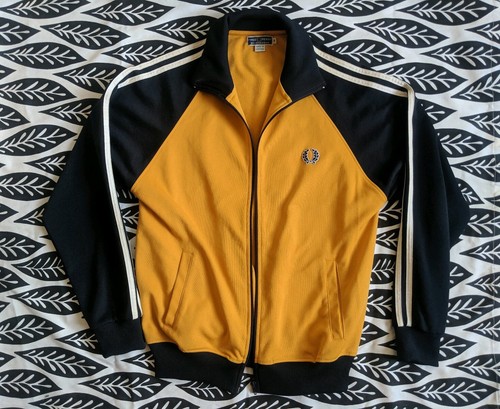 yellow fred perry track jacket