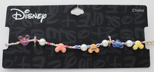 Disney Parks Mickey Color Beaded Choker Necklace