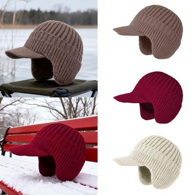 Mütze warm winddicht Strickmütze für Outdoor Radfahren Sport kaltes Wetter