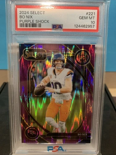 2024 SELECT-PURPLE SHOCK /360 BO NIX #221 (RC) PSA GEM MT 10 (POP 16)
