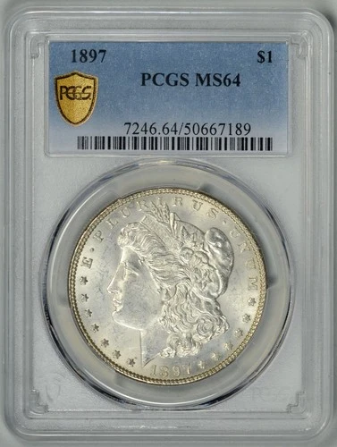 1897  PCGS  MS64  *  Better Date Morgan Dollar *  #50667189