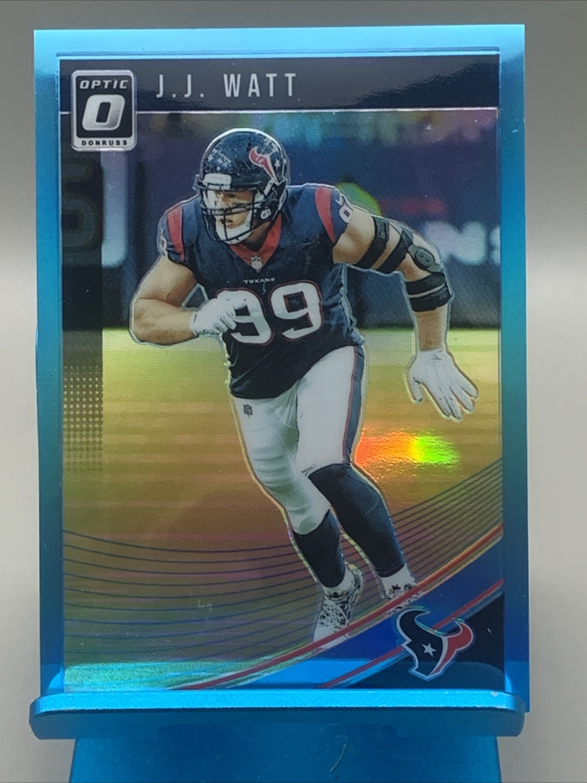 2018 Donruss Optic - J.J. Watt #42 Aqua Prizm /299 Houston Texans