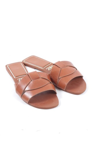 ZARA Sandalo comodo Donna Taglia IT 36 marrone stile casual - Foto 3 di 5