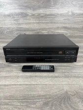 Denon DCM-320 CD Player 5 Disc Changer  Japan 1991 With Remote - Tested Works