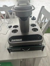 Bartesian Prem Cocktail Machine w/Refillable Glass Containers & Capsule Drawer