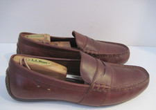 POLO Ralph Lauren Reynold Brown Leather Moccasin Driving Penny Loafers 10.5 D