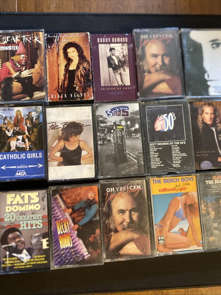 50s-90s Rock Cassettes Lot Of 34 Tapes Def Leppard, Poison, Van Halen, & More! Foto 4 de 4