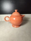 Vintage Fiestaware PERSIMMON Large Orange Teapot EUC!!!