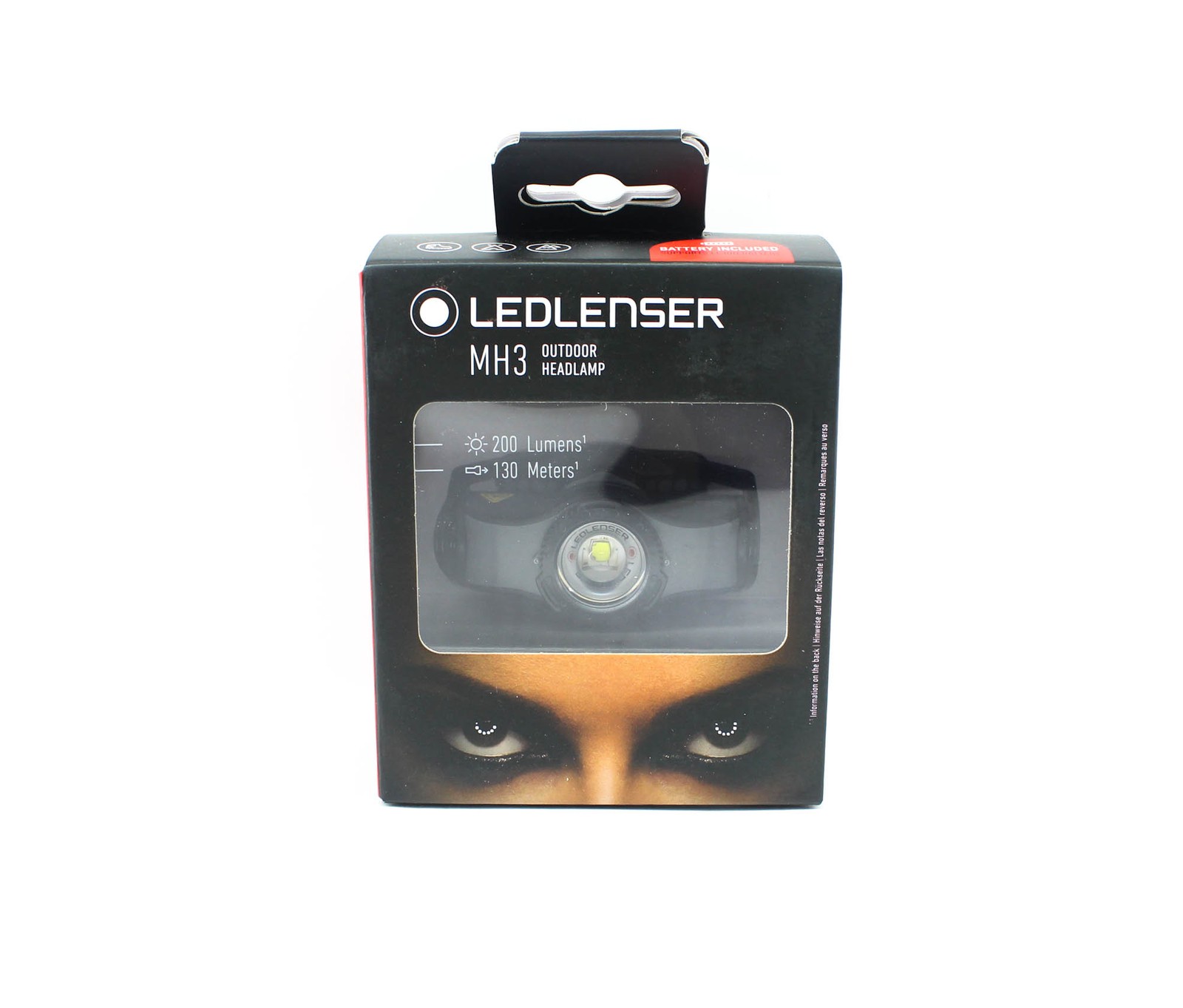Led Lenser Noir Lampe Frontale - Mh3 - 200 Lumens - Autonomie 35H - Distance 130M - Image 2