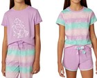 BCBG Girls Youth 4-pc Lounge Pajama Set Size L 14/16 Purple Blue Unicorn -NWT — photo 2