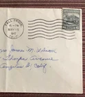#844 4½c USA Postal History Cover US 1947 Prexie Prexy 4.5c Coil Solo Usage RARE