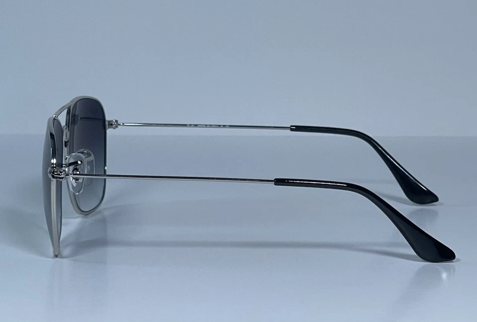 Gafas de sol Ray-Ban RB3136 003/32 caravana pulidas plateadas/grises lentes degradadas Foto 3 de 4