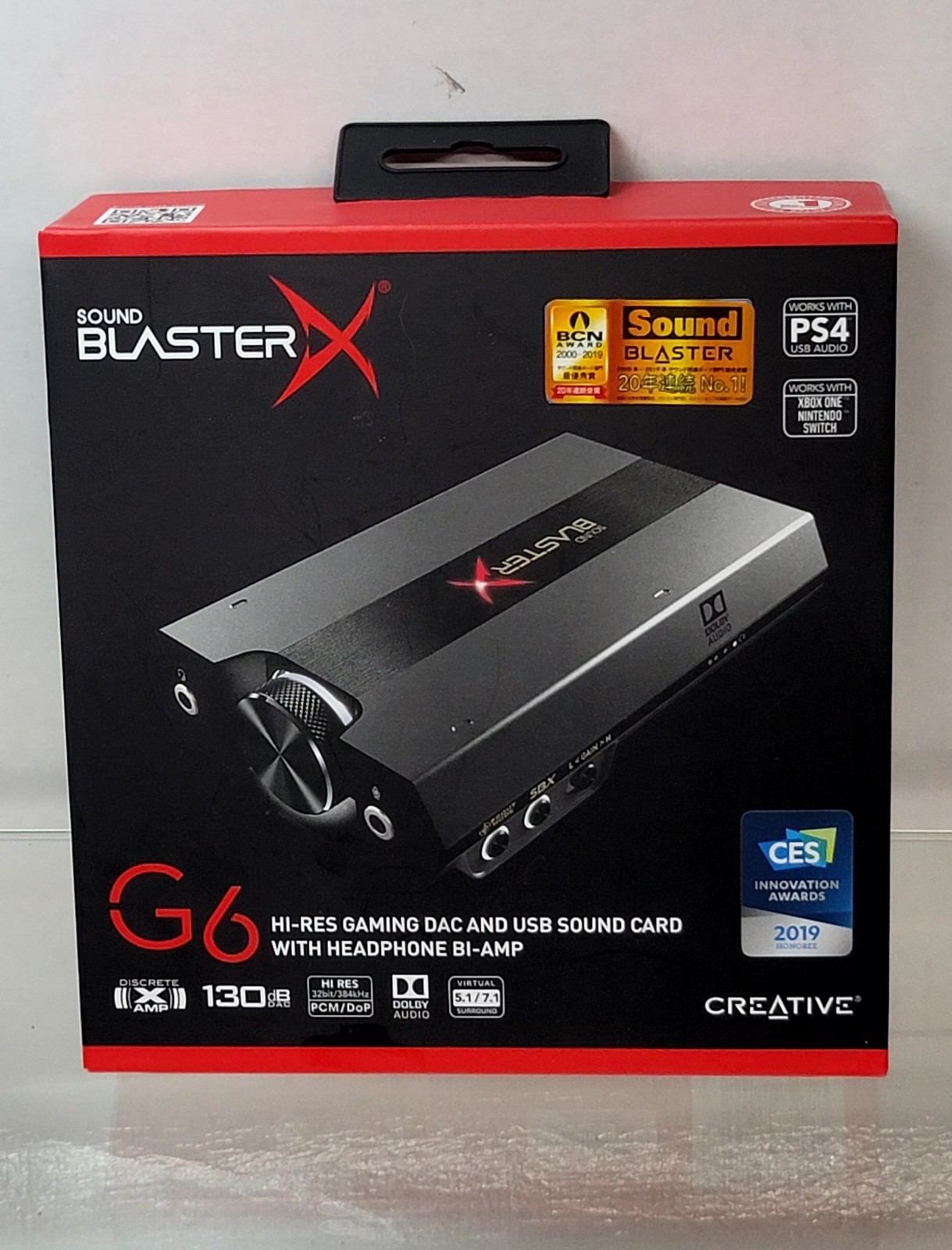Creative Sound BlasterX G6 SB1770 Hi-Res Gaming DAC USB  External Sound Card