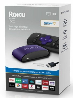New Roku SE 3930S2 1080p HD Media Player Streaming Free TV With HDMI Cable