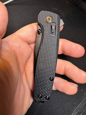 EDC Folding Knife Pocket Knife Black Handle Sharp Blade Compact Outdoor Camping