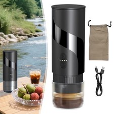 Portable Electric Portable Espresso Coffee Machine for Car & Home Camping New