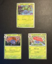 Pokemon TCG Oddish 001 Gloom 002 Vileplume 003 Cosmo Holo Promo Set Of 3 NM