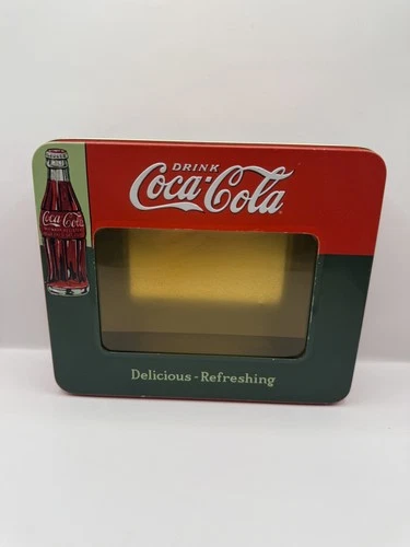 Vintage COCA COLA Drink Soda Photo Box Tin 4x6 Coke Retro Decor Storage Coke