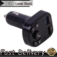 Bluetooth 5.0 Car Wireless FM Transmitter Adapter 2USB PD Charger AUX Hands-Free
