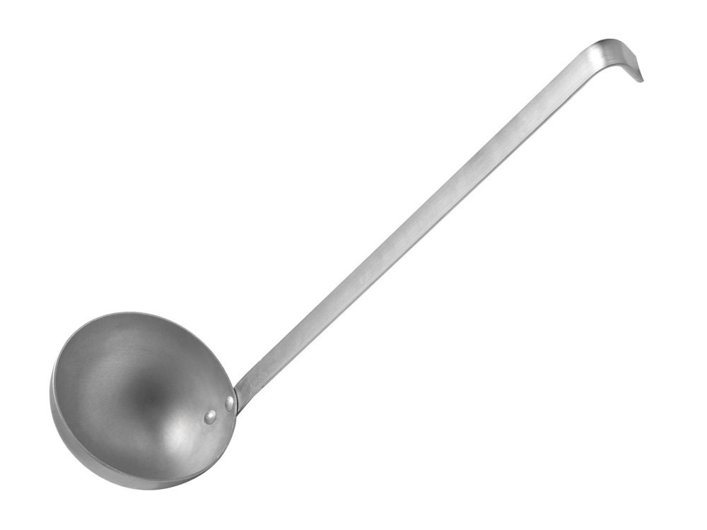 Kitchen Ladle Pardini in Aluminum Silver Model Albergo Diameter Cm 16