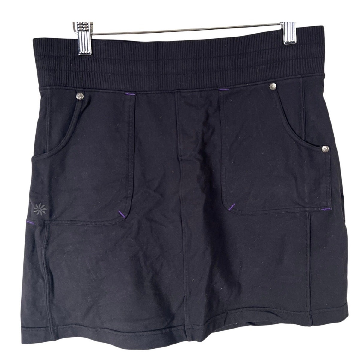 Athleta MT Black Performance Internal Drawstring … - image 1