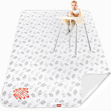 Large Splat Mat for under High Chair/Arts/Crafts/Playtime, High Chair Mat for F