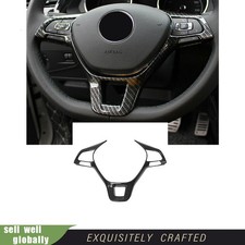 For Volkswagen Jetta Vw 2016-2019 Carbon Fiber Steering Wheel Strip Cover Trim