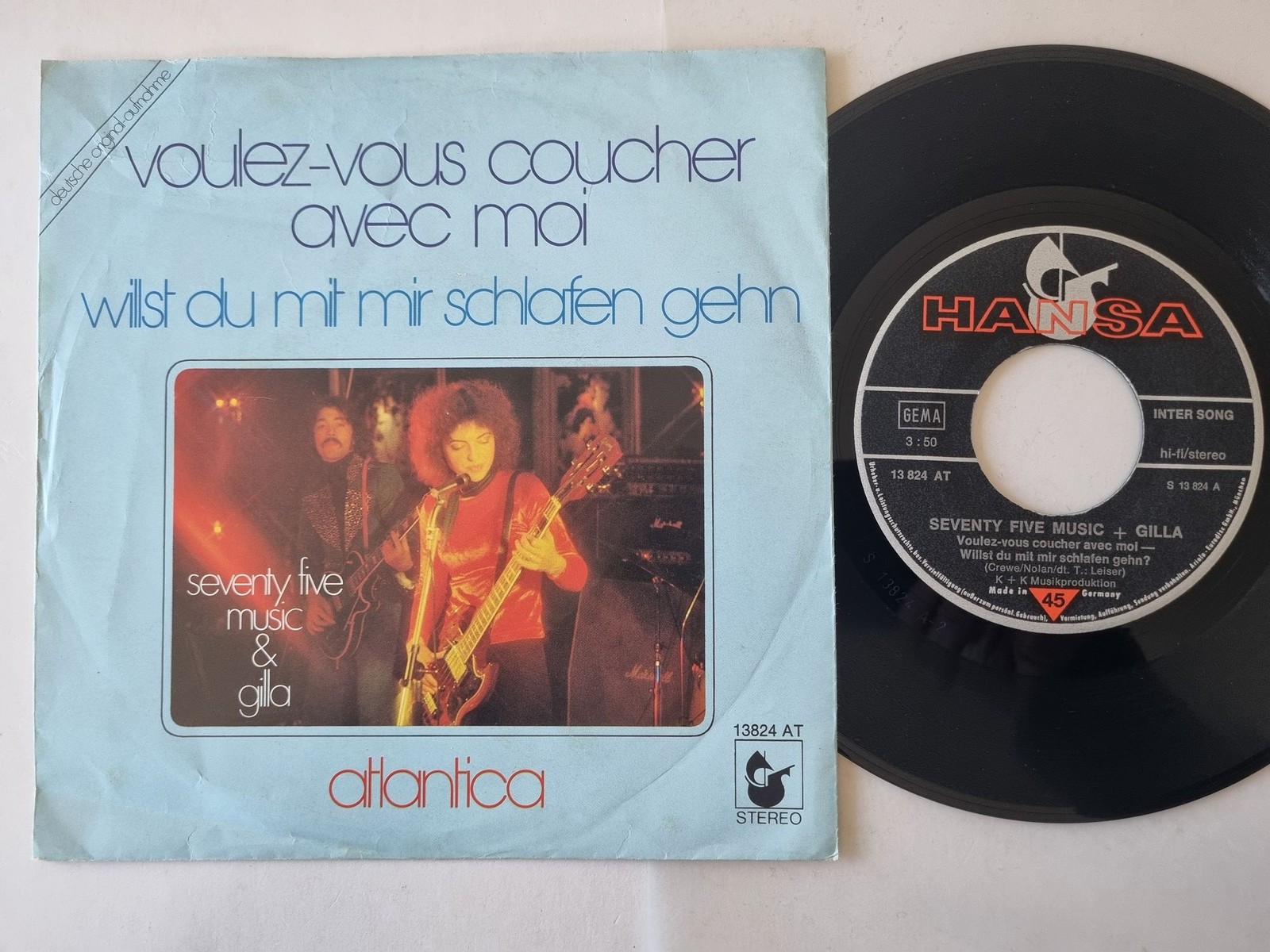 Seventy Five Music + Gilla - Voulez-vous Coucher Avec Moi 7'' Vinyl Germany