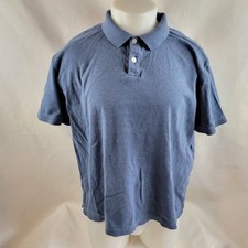 Banana Republic Shirt Mens Large Blue Polo Luxe Touch Performance Classic Preppy