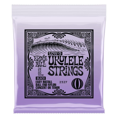 Concert and Tenor Nylon Ball End Ukulele Strings Wound G - Clear 
