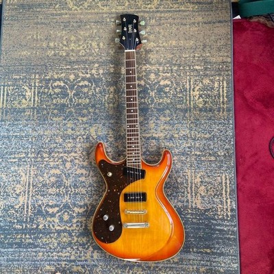 Eastwood Left Handed Electric Guitar Orange Unique Shape w Vintage
