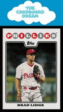 Brad Lidge 2008 Topps #496 Philadelphia Phillies Baseball Card