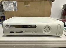 Microsoft Xbox 360 Blanco con Todos los Cables y Disco Duro Halo 3 - Probado (LEER)