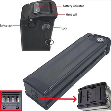 48V 13Ah 20Ah Li-thium Battery 48 Volt Battery Bicycle Battery Sliverfish
