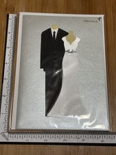 Papyrus Greeting Card New Wedding Bride Groom Dress Fancy Suit Congratulations