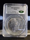 1897 S Morgan Silver Dollar CAC AU Details/cleaned