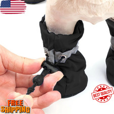 4PCS Dog Rain Boots Waterproof Small Dog Shoes Paw Protector Anti Slip