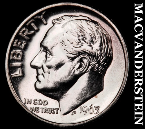 1963 Roosevelt Dime- Silver- Choice Gem Proof Luster No Reserve #i9014