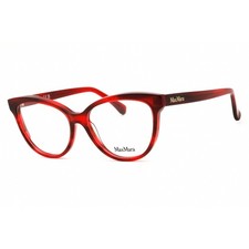 Max Mara Women's Eyeglasses Red/Other Acetate Cat Eye Full Rim Frame MM5093 068