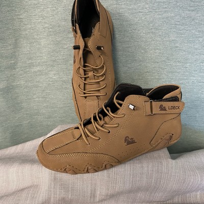 L Deck Women s Handmade Italian Luxury Walking Shoes Size 6 1/2 39 High Top 