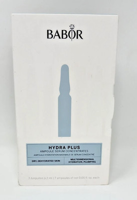 NIB Babor HYDRA PLUS Ampoule Concentrates for Dry Dehydrated Skin 7x Ampoules